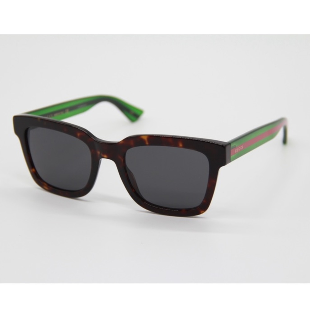 NEW GG0001SN 003 UNISEX SUNGLASSES GUCCI GG0001SN HAVANA GREEN - Picture 2 of 13